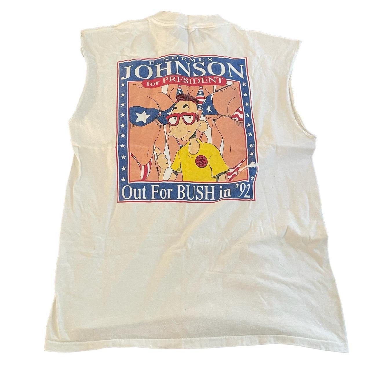 Vintage 1992 Funny E. Normus Johnson Cutoff Shirt