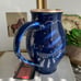 Antique cobalt blue and spotty pitcher jug