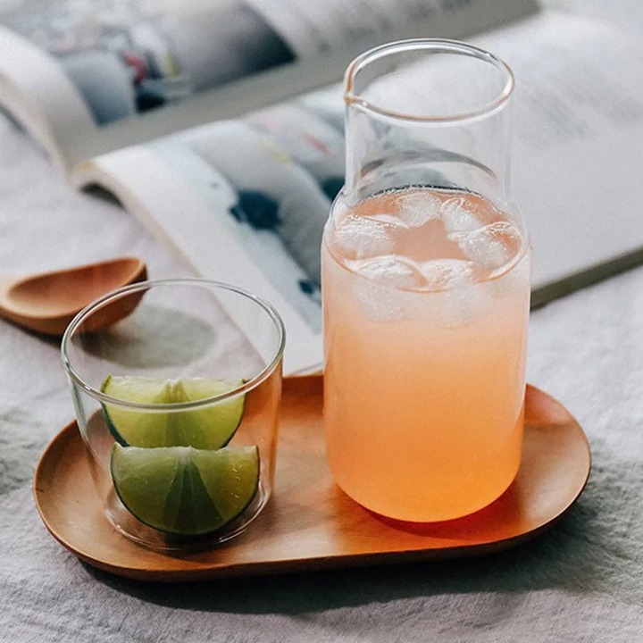 360ml Bedside Water Carafe Set with Tumbler Glass Set for Bedroom Nightstand/gpb 360ml Bedside Water Carafe Set with Tumbler Glass Set for Bedroom Nightstand/gpb