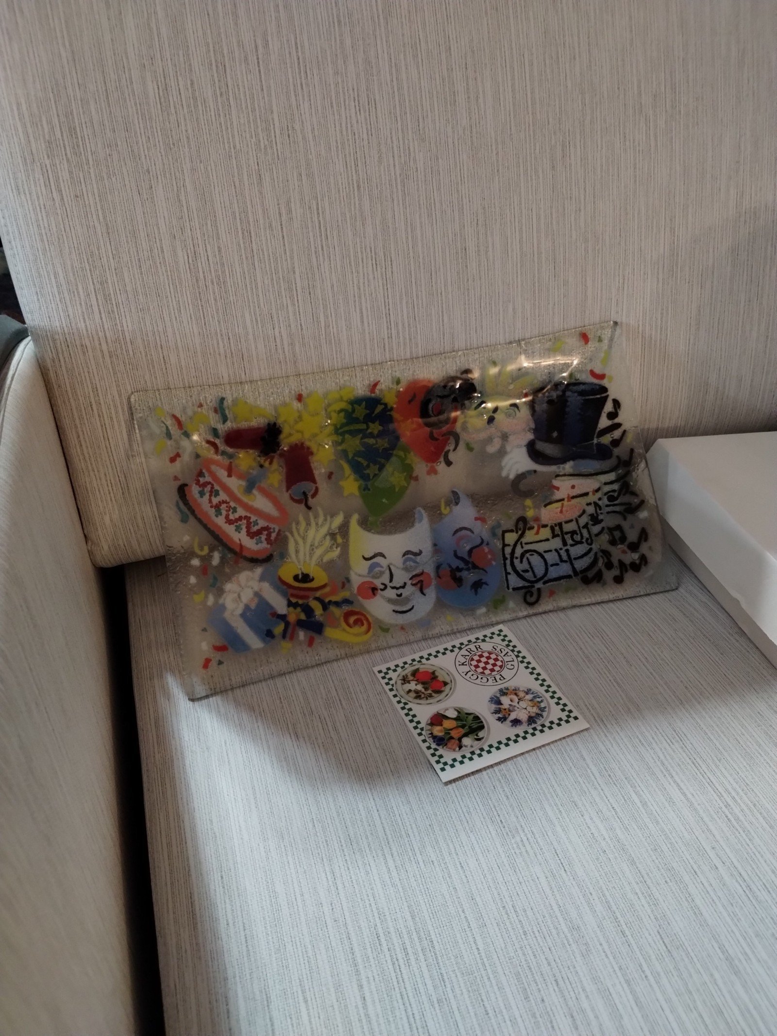 New 14 Peggy Karr celebration tray with original box