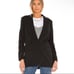 VERONICA BEARD BLACK MARTEL OVERSIZED BUTTON UP BLAZER JACKET SIZE XS