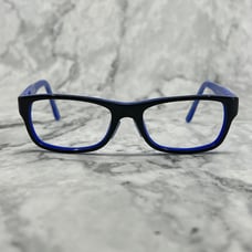 Ray-Ban RB5268 5179 Eyeglasses Rectangular Blue Black Full Rim Frame 50-17-135