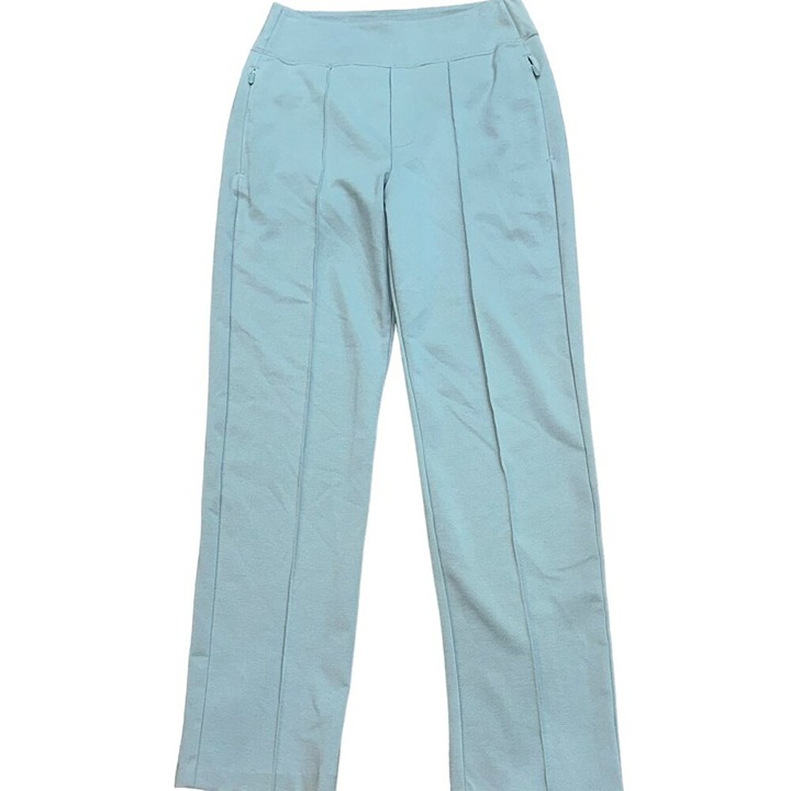 Athleta Women's Stretch Eastbound Straight Pants S/988039-01 Sage Green Size 4