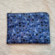 Kate Spade Blue Floral Laptop Sleeve Bag