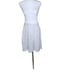 Vintage 70s Tennis Circle Skirt Womens Size M White Polka Dot Pleated