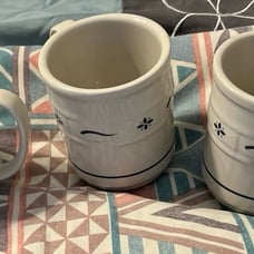 Longaberger mugs NEW WOT CLASSIC BLUE