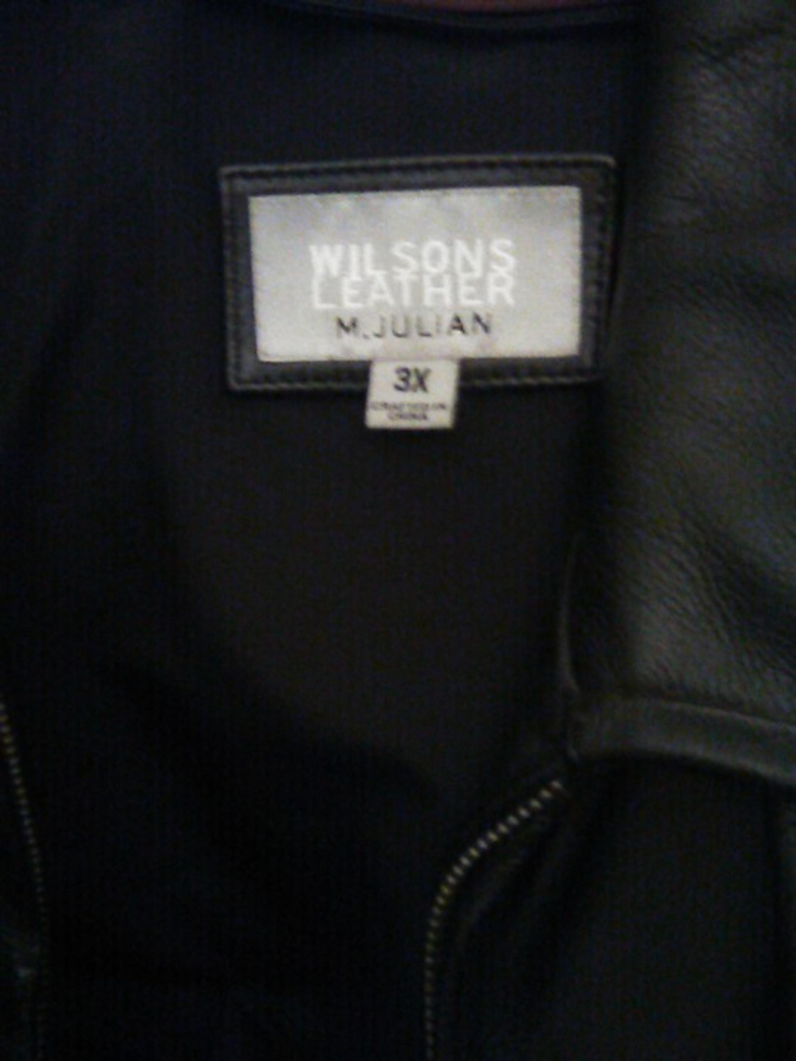 Men's Wilson Leather Black Coat