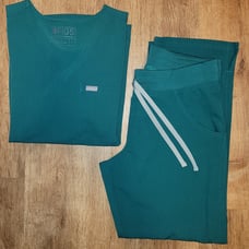 Figs L/MP Hunter Green Catarina Kade Cargos