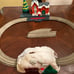 Santas Christmas station & James works it out Frosty snowman tunnel trackmaster