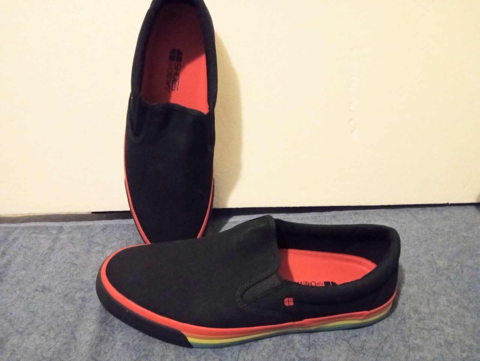 Rainbow sole slip-on shoes mens size 11