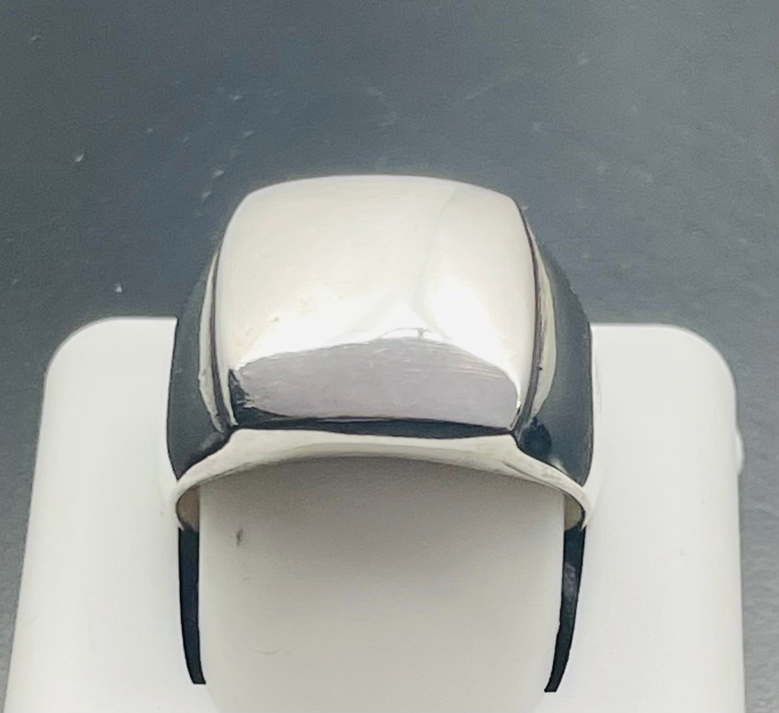 Size 9 sterling silver 925 men's square ring