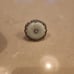 Jadeite Disc, SS, tiny diamond ring SZ 7