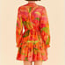 FARM RIO Orange Ombre Forest Mini Dress L