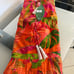 FARM RIO Orange Ombre Forest Mini Dress L