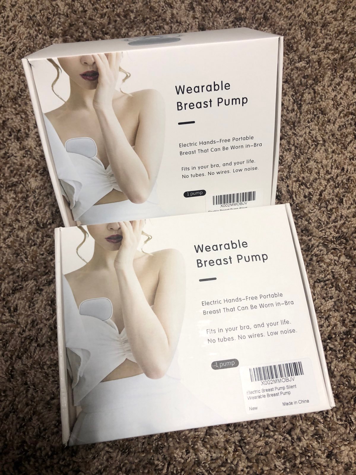 Set of 2 CORDLESS Wearable Breast Pumps (USB chargable)