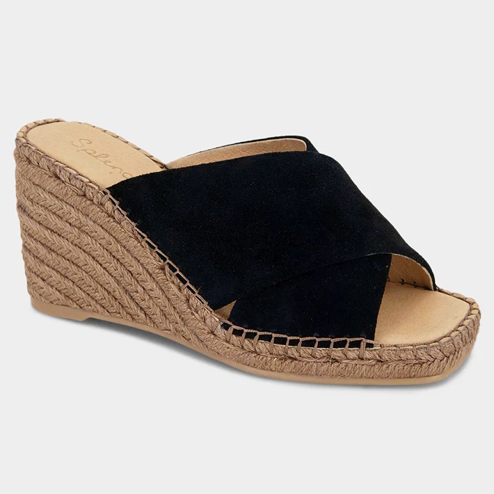 Splendid Women's Britt Square Toe Strap Espadrille Wedge Sandal Size 8 MSRP 150
