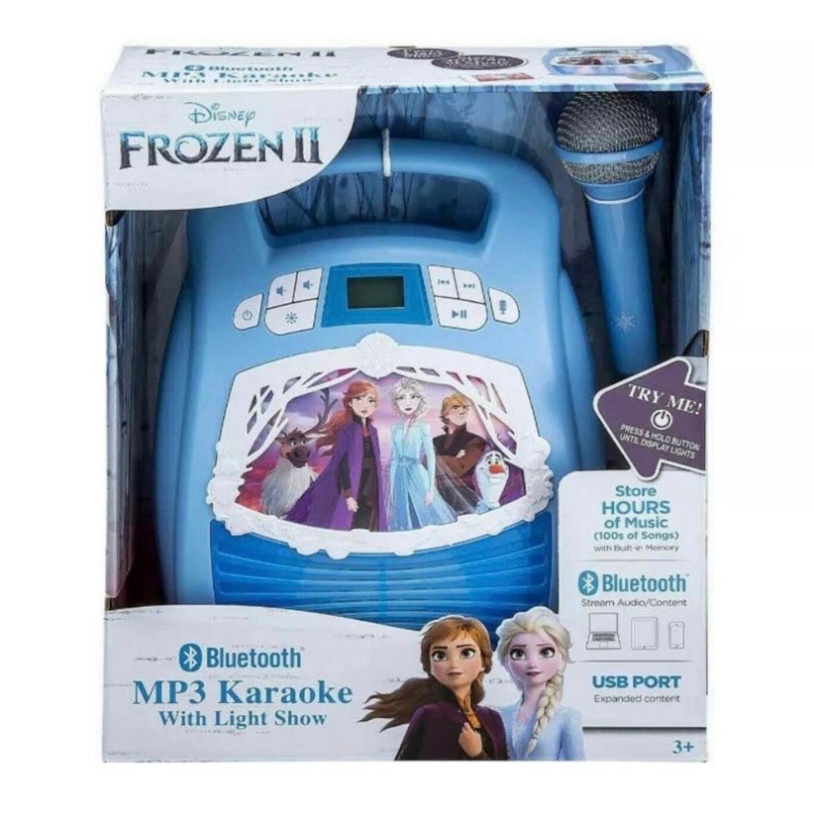 Disney Frozen MP3 Karaoke Light Show w/ Microphone Kids Christmas Birthday Gift