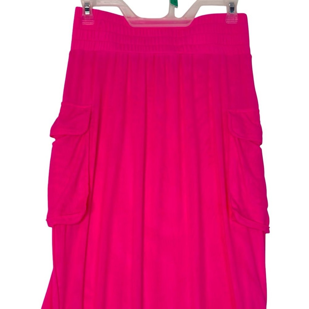 AKIRA FOLLOW ME ADJUSTABLE DOUBLE MESH CARGO SKIRT PINK MEDIUM