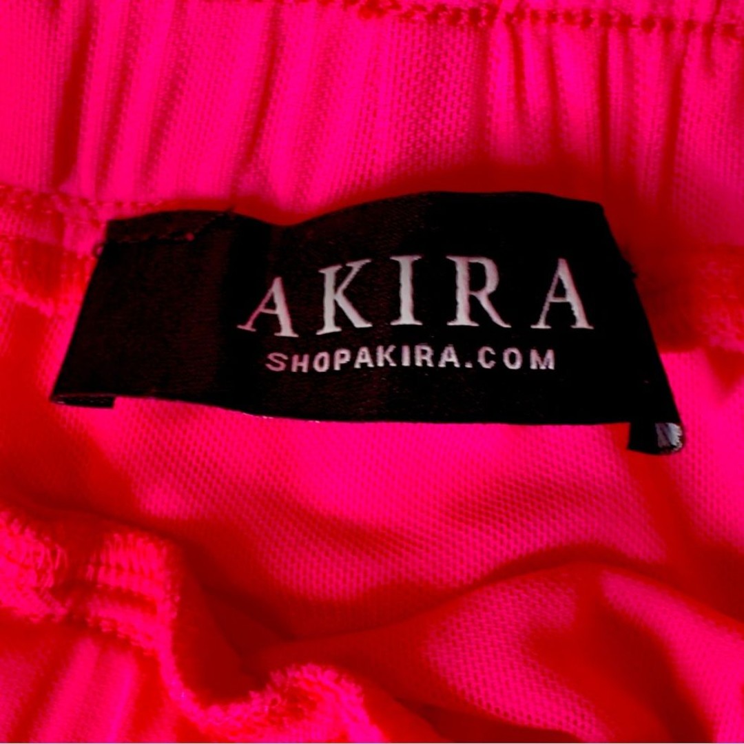 AKIRA FOLLOW ME ADJUSTABLE DOUBLE MESH CARGO SKIRT PINK