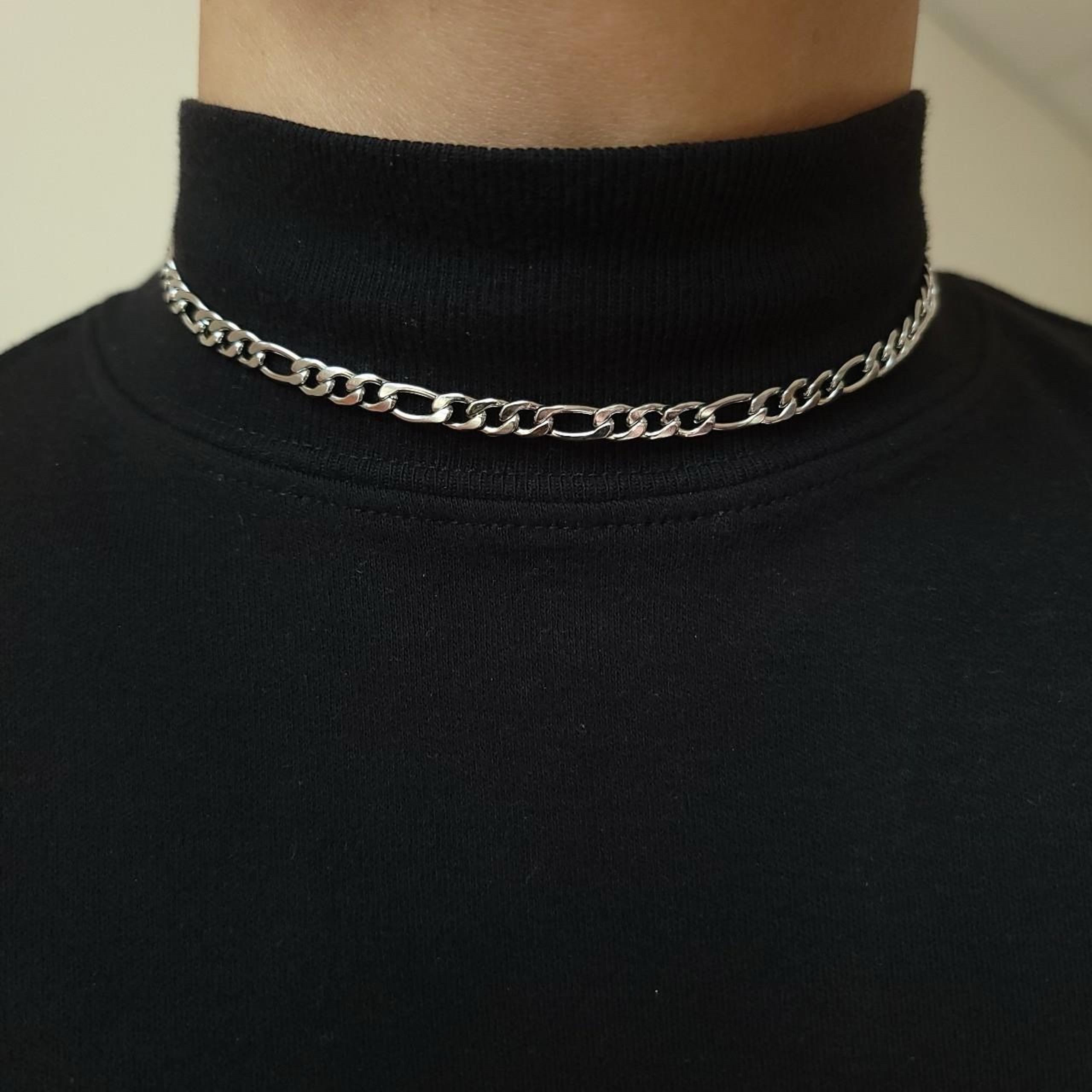 16inch 5mm Silver Figaro Chain - WEARABLE IN WATER! #1