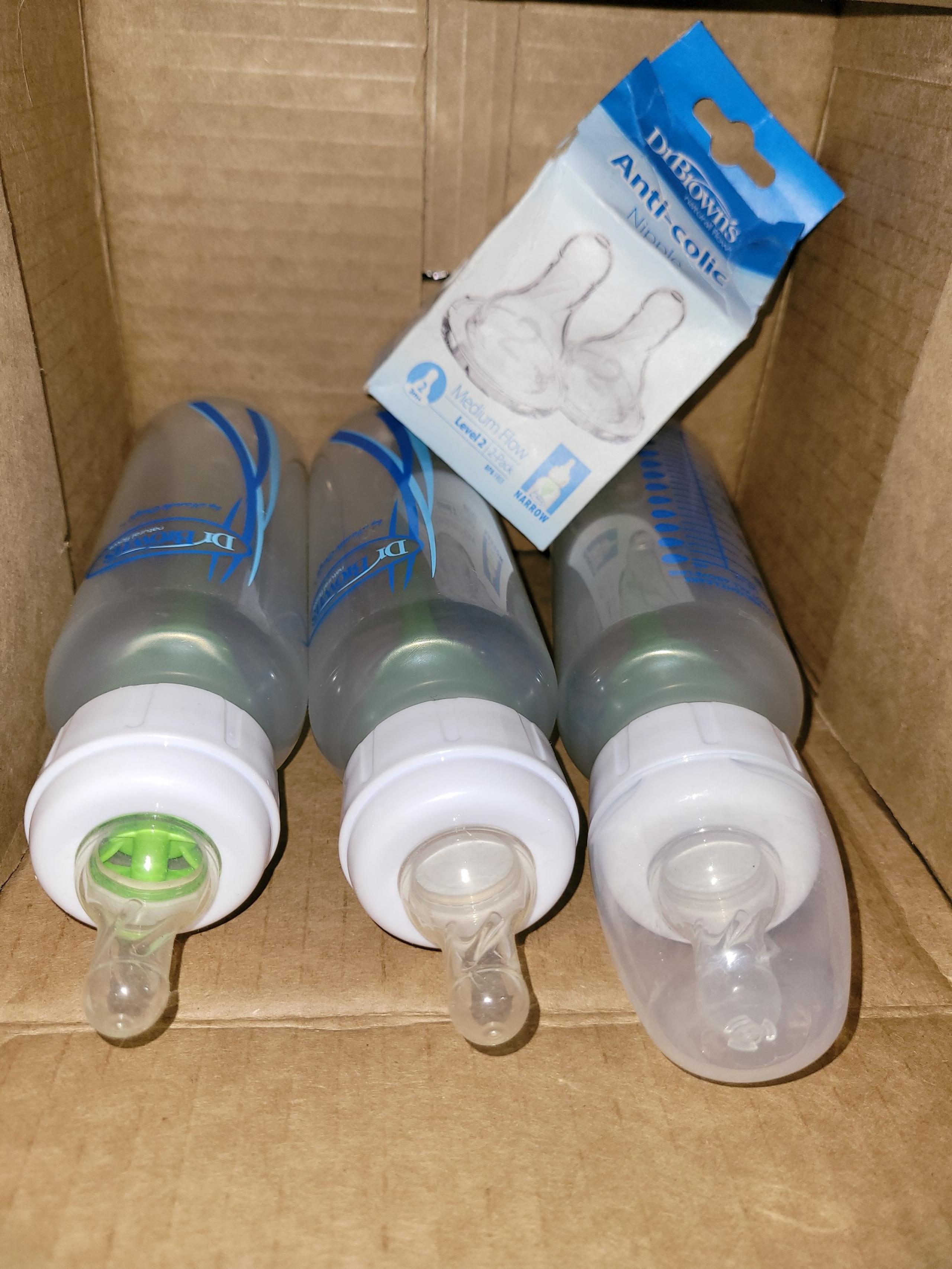Dr Browns 3 piece bottles and nipples