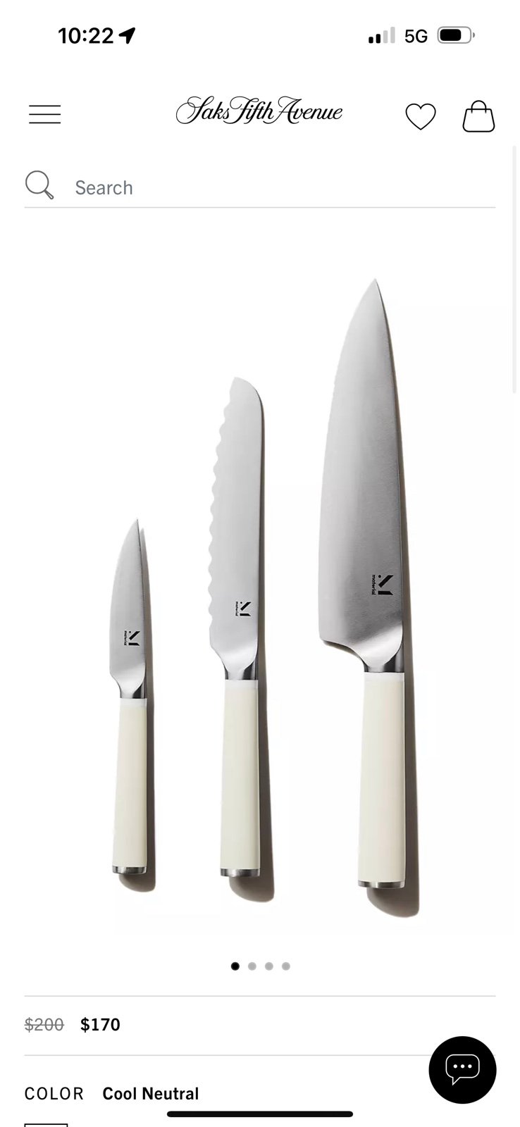 Material knives trio