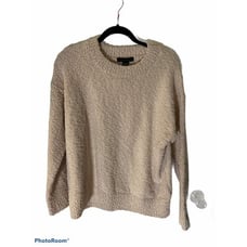Sanctuary teddy pop over off white sweater Size Large