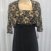 R & M Richard’s Petite Sleeves Maxi Dress Size 4P EUC W Jacket
