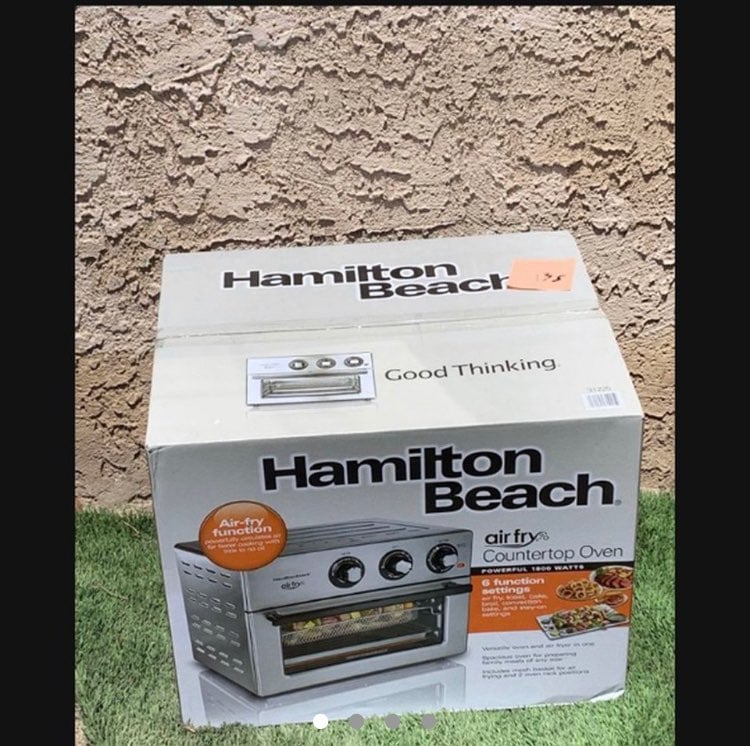 Hamilton beach air fryer convection counter top