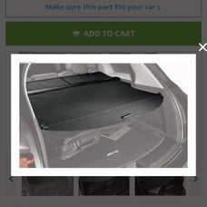 2014-18 Acura MDX Cargo Cover-OEM-