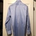 Saks fifth avenue men's blue 100%cotton dress shirt slim fit size: 16/34-35