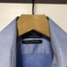 Saks fifth avenue men's blue 100%cotton dress shirt slim fit size: 16/34-35