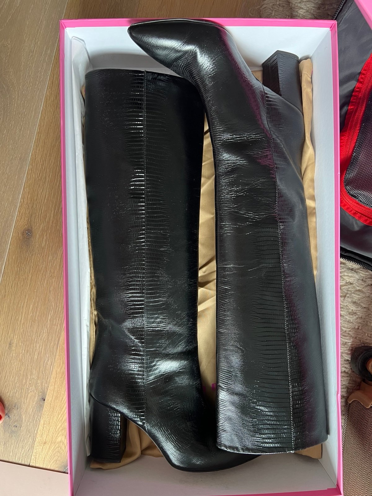 Paris Texas Anja Black Knee High boots sz 40
