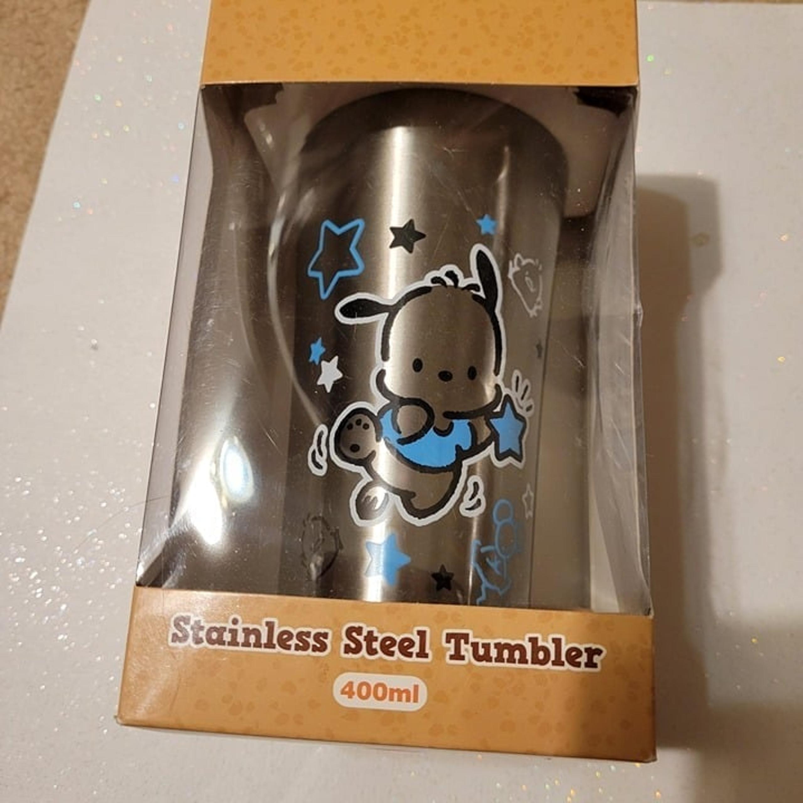 SANRIO - Vintage Pochacco Stainless Steel Tumbler Travel Mug (400 ml / 13.5 oz)