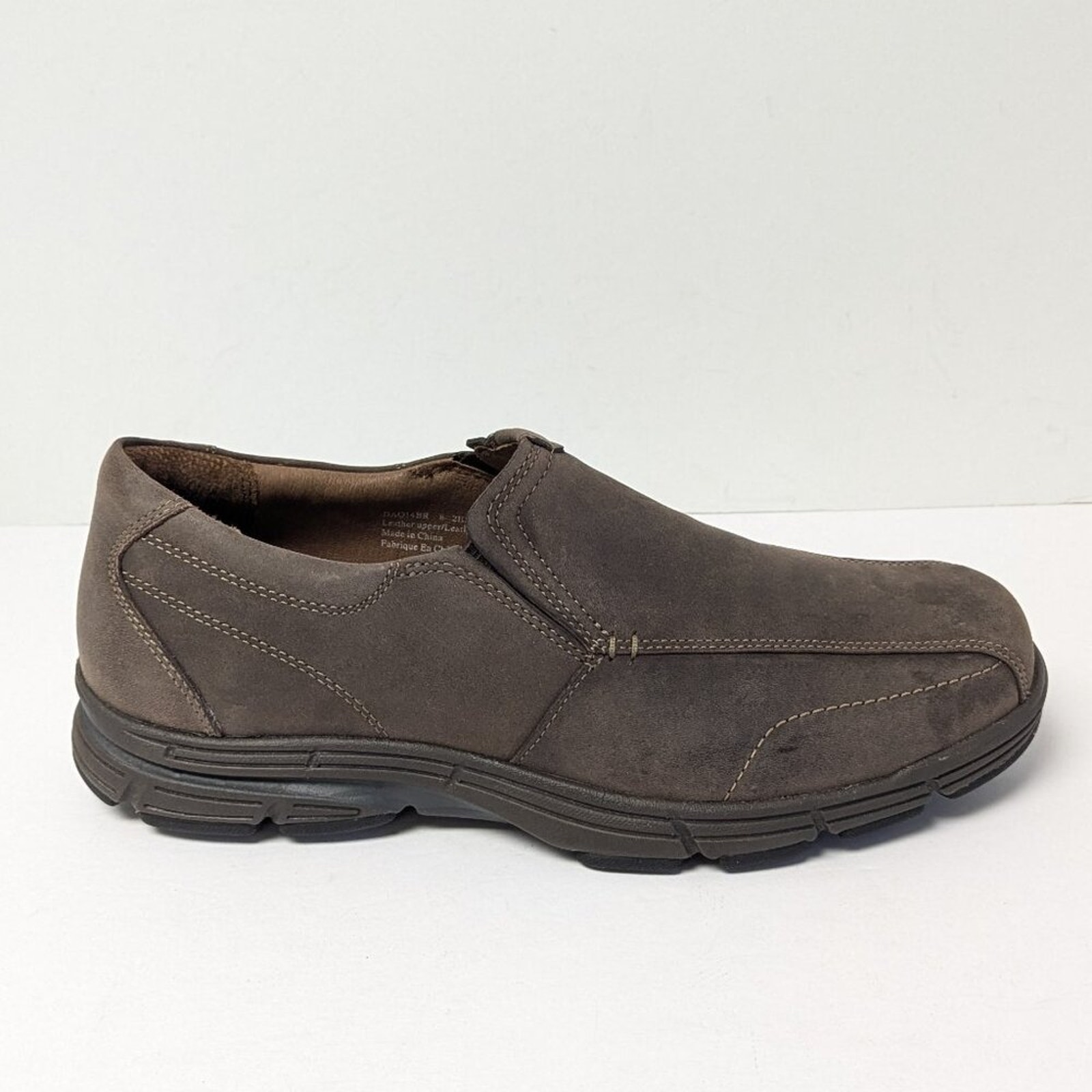 Dunham Revsaber Slip-On Loafers, Brown Leather, Men's 8 Wide