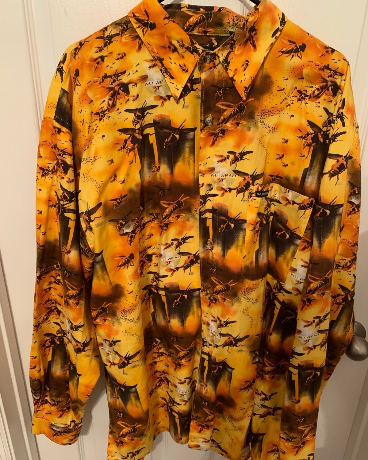 Wu tang brings you there clothing brand wu wear killer bee shirt . Aop all over