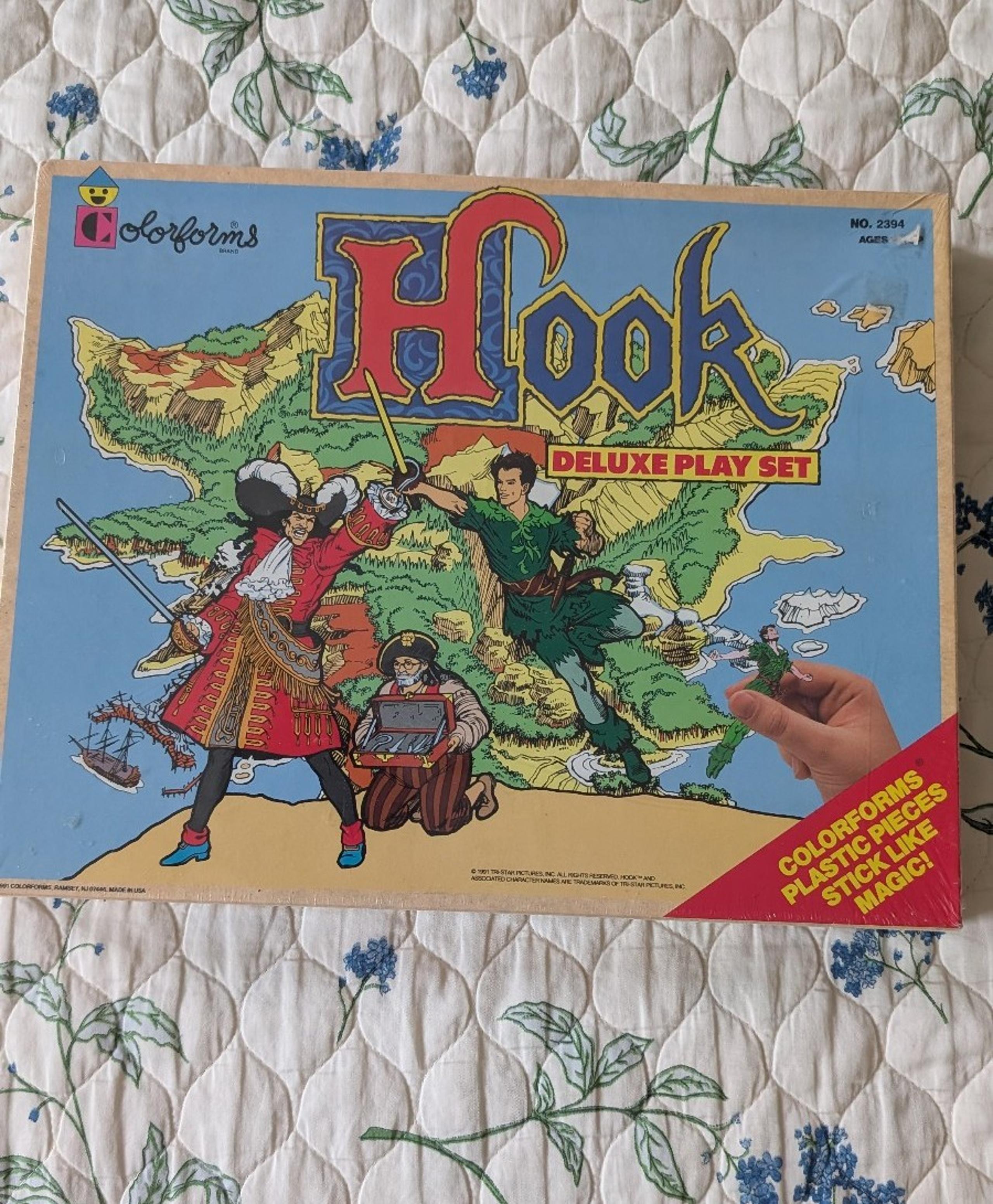 Vintage Captain Hook Deluxe Playset 1991 - Colorforms