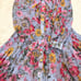 【Excellent Condition】Sov. Floral Print Long Pleated Dress with Bow Tie, Size 36