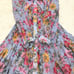 【Excellent Condition】Sov. Floral Print Long Pleated Dress with Bow Tie, Size 36