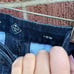St. John’s Bay Navy Blue Denim Bermuda Jean Shorts
