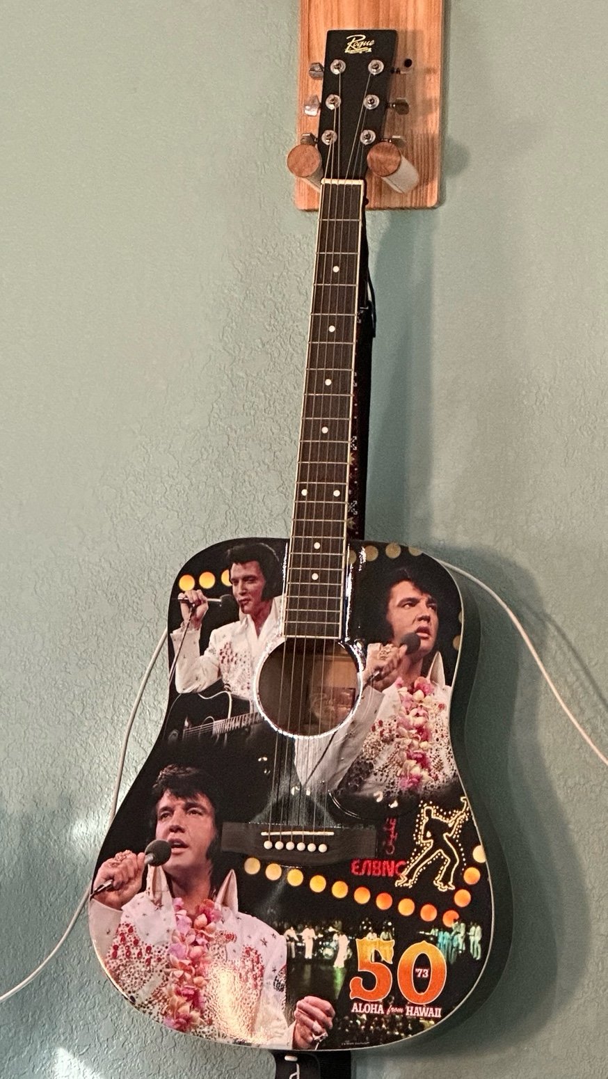 Acoustic Guitar Elvis Aloha from Hawaii