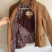 Jakett New York 100% Leather Moto Jacket Lined Women M Boho 70s Light Brown