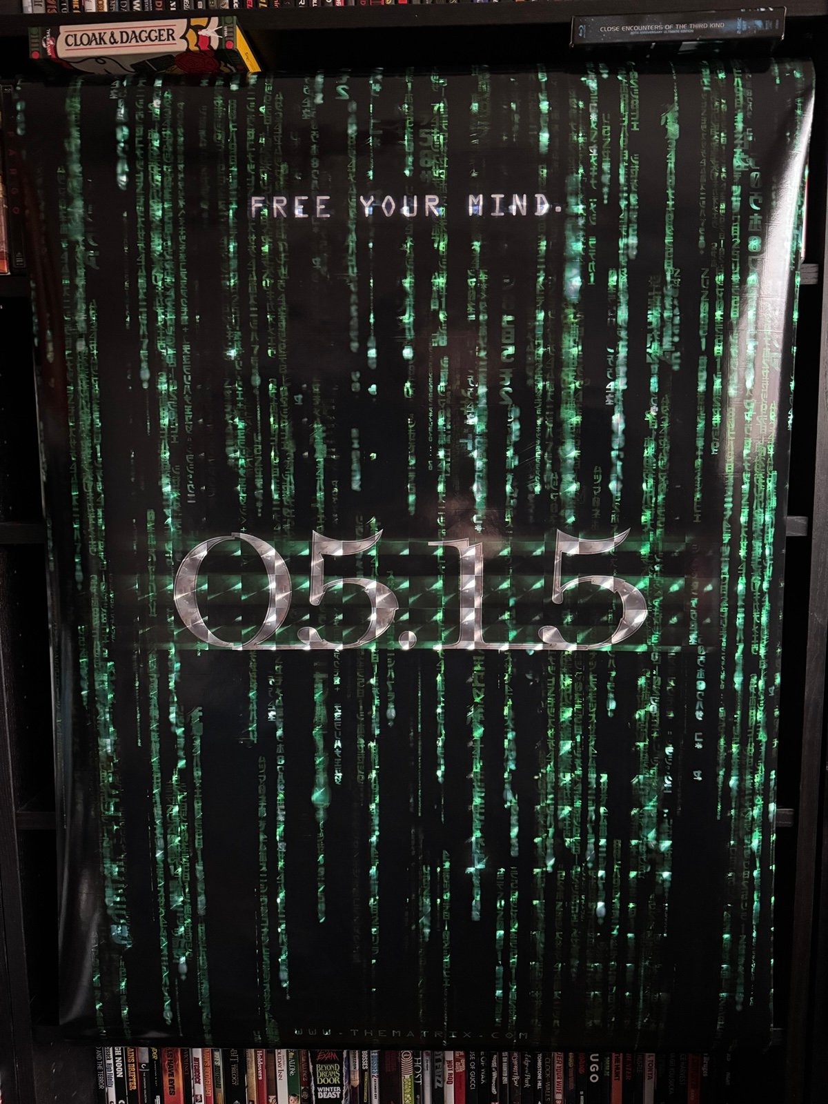 The Matrix Reloaded 27x40 Original Single Sided Holofoil Poster