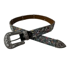 Wholesale by Atlas Rhinestone Western Belt Size L Multicolor Bling Cowgirl Rodeo