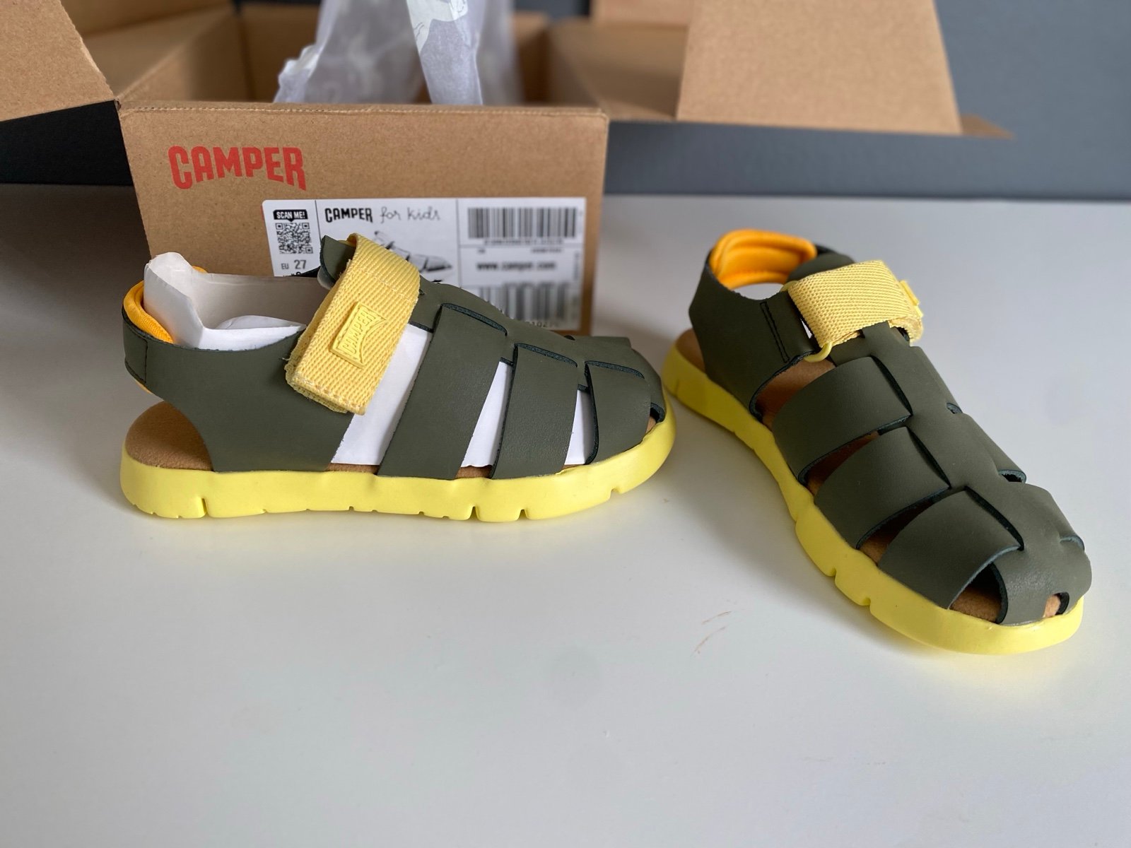 Camper Oruga boys sandals 9 9.5
