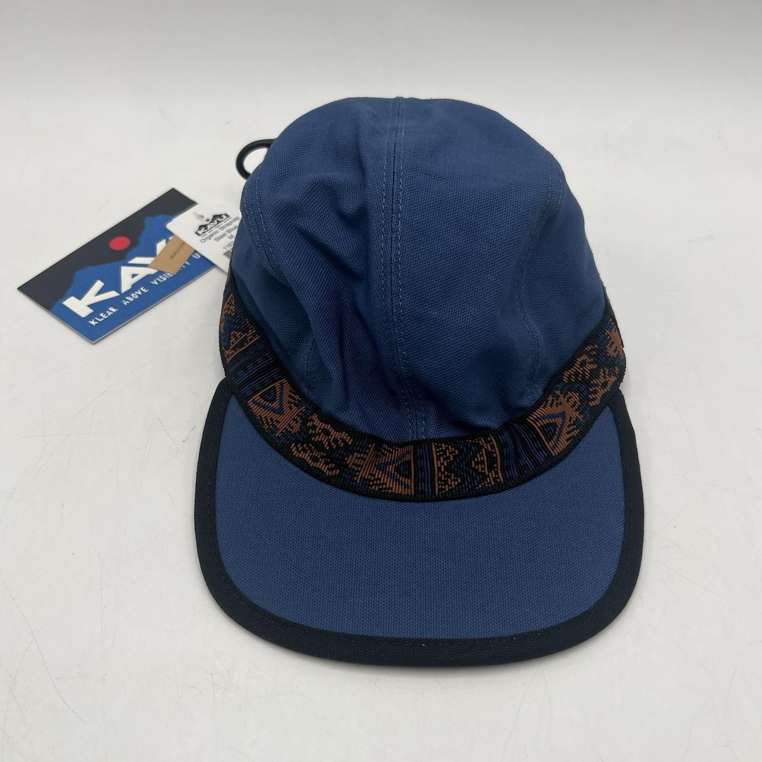 Kavu Hat Mens Medium Steel Blue Organic Strapcap Canvas Hiking Outdoors