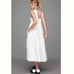 By Anthropologie Square-Neck Eyelet Tiered Midi Dress