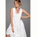 By Anthropologie Square-Neck Eyelet Tiered Midi Dress