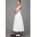By Anthropologie Square-Neck Eyelet Tiered Midi Dress