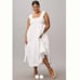By Anthropologie Square-Neck Eyelet Tiered Midi Dress